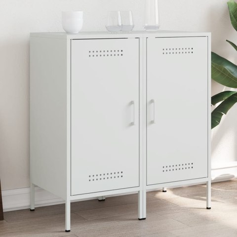 VidaXL Szafki, 2 szt., białe, 36x39x79 cm, stal walcowana na zimno VidaXL Szafki, 2 szt., białe, 36x39x79 cm, stal walcowana na zimno