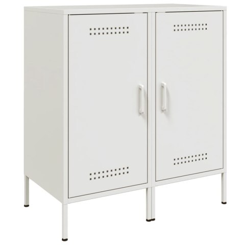 VidaXL Szafki, 2 szt., białe, 36x39x79 cm, stal walcowana na zimno VidaXL Szafki, 2 szt., białe, 36x39x79 cm, stal walcowana na zimno