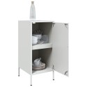 VidaXL Szafki, 2 szt., białe, 36x39x79 cm, stal walcowana na zimno