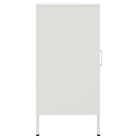 VidaXL Szafki, 2 szt., białe, 36x39x79 cm, stal walcowana na zimno VidaXL Szafki, 2 szt., białe, 36x39x79 cm, stal walcowana na zimno