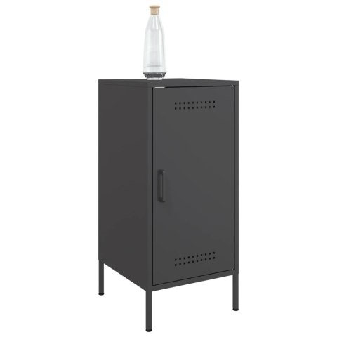 VidaXL Szafki, 2 szt., czarne, 36x39x79 cm, stal walcowana na zimno VidaXL Szafki, 2 szt., czarne, 36x39x79 cm, stal walcowana na zimno
