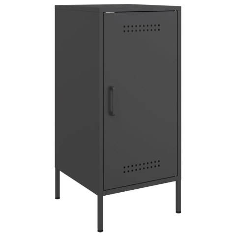 VidaXL Szafki, 2 szt., czarne, 36x39x79 cm, stal walcowana na zimno VidaXL Szafki, 2 szt., czarne, 36x39x79 cm, stal walcowana na zimno