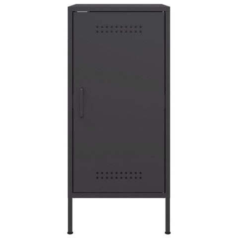 VidaXL Szafki, 2 szt., czarne, 36x39x79 cm, stal walcowana na zimno VidaXL Szafki, 2 szt., czarne, 36x39x79 cm, stal walcowana na zimno