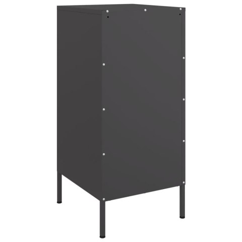 VidaXL Szafki, 2 szt., czarne, 36x39x79 cm, stal walcowana na zimno VidaXL Szafki, 2 szt., czarne, 36x39x79 cm, stal walcowana na zimno