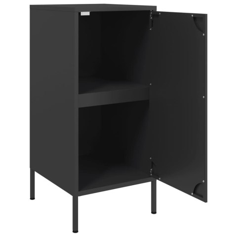 VidaXL Szafki, 2 szt., czarne, 36x39x79 cm, stal walcowana na zimno VidaXL Szafki, 2 szt., czarne, 36x39x79 cm, stal walcowana na zimno