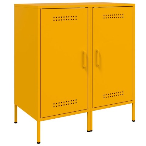 VidaXL Szafki, 2 szt., musztarda, 36x39x79 cm, stal walcowana na zimno VidaXL Szafki, 2 szt., musztarda, 36x39x79 cm, stal walcowana na zimno