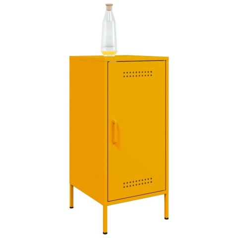 VidaXL Szafki, 2 szt., musztarda, 36x39x79 cm, stal walcowana na zimno VidaXL Szafki, 2 szt., musztarda, 36x39x79 cm, stal walcowana na zimno