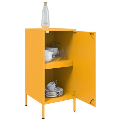 VidaXL Szafki, 2 szt., musztarda, 36x39x79 cm, stal walcowana na zimno VidaXL Szafki, 2 szt., musztarda, 36x39x79 cm, stal walcowana na zimno