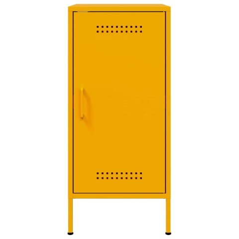 VidaXL Szafki, 2 szt., musztarda, 36x39x79 cm, stal walcowana na zimno VidaXL Szafki, 2 szt., musztarda, 36x39x79 cm, stal walcowana na zimno