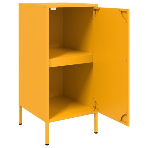VidaXL Szafki, 2 szt., musztarda, 36x39x79 cm, stal walcowana na zimno VidaXL Szafki, 2 szt., musztarda, 36x39x79 cm, stal walcowana na zimno