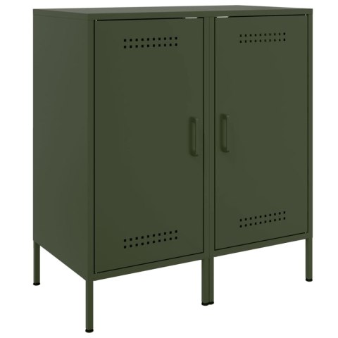 VidaXL Szafki, 2 szt., oliwkowe, 36x39x79 cm, stal walcowana na zimno VidaXL Szafki, 2 szt., oliwkowe, 36x39x79 cm, stal walcowana na zimno