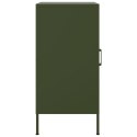 VidaXL Szafki, 2 szt., oliwkowe, 36x39x79 cm, stal walcowana na zimno