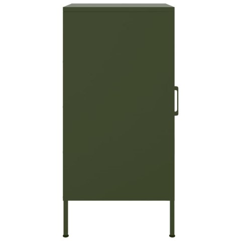VidaXL Szafki, 2 szt., oliwkowe, 36x39x79 cm, stal walcowana na zimno VidaXL Szafki, 2 szt., oliwkowe, 36x39x79 cm, stal walcowana na zimno