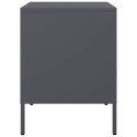 VidaXL Szafki nocne, 2 szt., antracytowe, 36x39x50,5 cm, stal