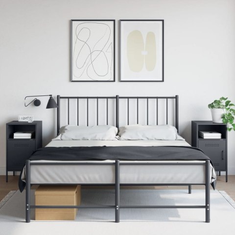 VidaXL Szafki nocne, 2 szt., antracytowe, 36x39x68 cm, stal walcowana VidaXL Szafki nocne, 2 szt., antracytowe, 36x39x68 cm, stal walcowana