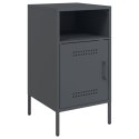 VidaXL Szafki nocne, 2 szt., antracytowe, 36x39x68 cm, stal walcowana