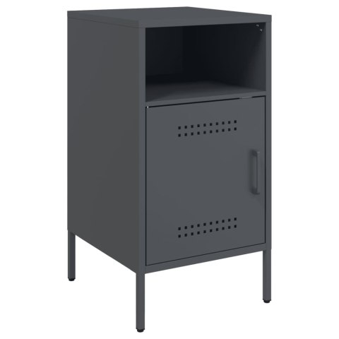 VidaXL Szafki nocne, 2 szt., antracytowe, 36x39x68 cm, stal walcowana VidaXL Szafki nocne, 2 szt., antracytowe, 36x39x68 cm, stal walcowana