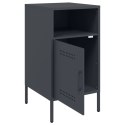 VidaXL Szafki nocne, 2 szt., antracytowe, 36x39x68 cm, stal walcowana