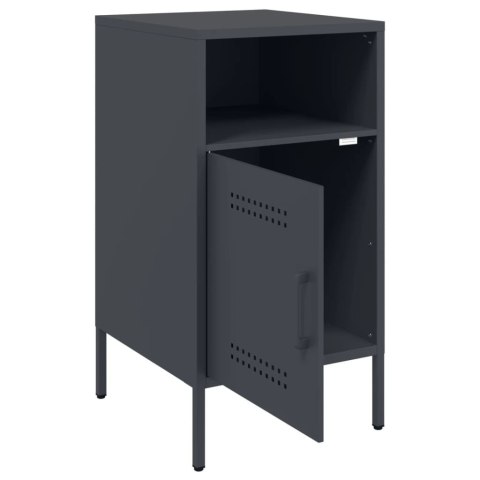 VidaXL Szafki nocne, 2 szt., antracytowe, 36x39x68 cm, stal walcowana VidaXL Szafki nocne, 2 szt., antracytowe, 36x39x68 cm, stal walcowana