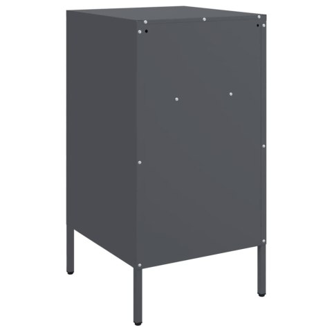 VidaXL Szafki nocne, 2 szt., antracytowe, 36x39x68 cm, stal walcowana VidaXL Szafki nocne, 2 szt., antracytowe, 36x39x68 cm, stal walcowana