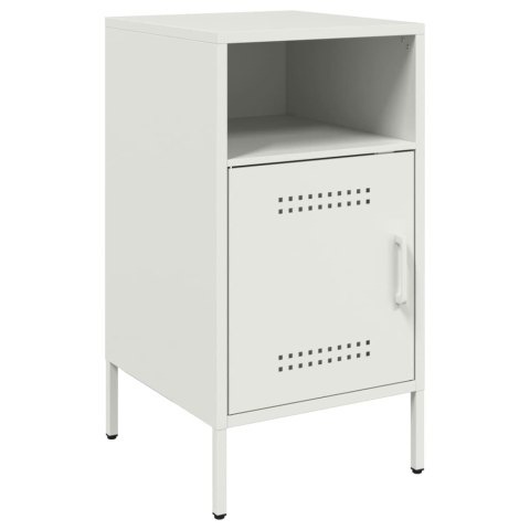 VidaXL Szafki nocne, 2 szt., białe, 36x39x68 cm, stal walcowana VidaXL Szafki nocne, 2 szt., białe, 36x39x68 cm, stal walcowana