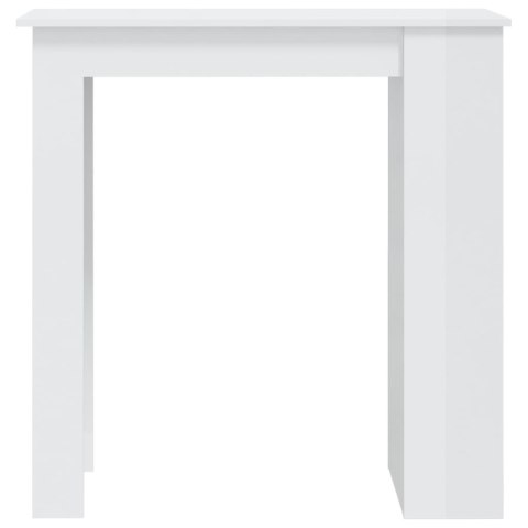 VidaXL Stolik barowy z półkami, wysoki połysk, biały, 102x50x103,5 cm VidaXL Stolik barowy z półkami, wysoki połysk, biały, 102x50x103,5 cm