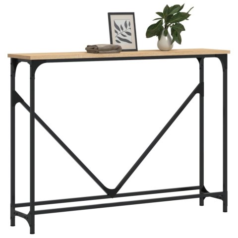 VidaXL Stolik konsolowy, dąb sonoma, 102x22,5x75 cm VidaXL Stolik konsolowy, dąb sonoma, 102x22,5x75 cm