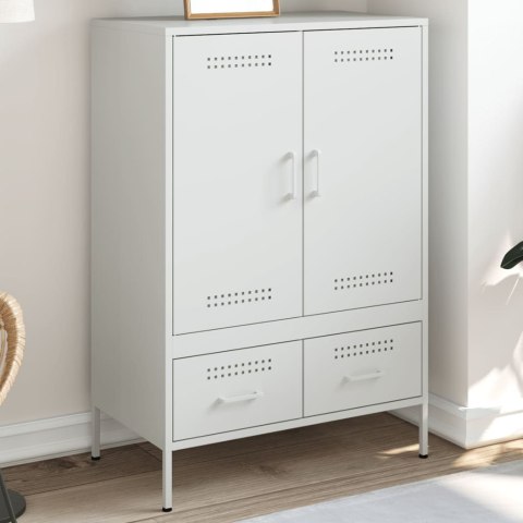 VidaXL Szafka, biała, 68x39x101,5 cm, stal walcowana na zimno