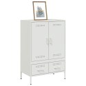 VidaXL Szafka, biała, 68x39x101,5 cm, stal walcowana na zimno