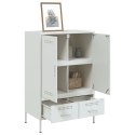 VidaXL Szafka, biała, 68x39x101,5 cm, stal walcowana na zimno