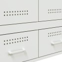 VidaXL Szafka, biała, 68x39x101,5 cm, stal walcowana na zimno