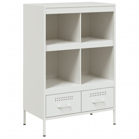 VidaXL Szafka, biała, 68x39x101,5 cm, stal walcowana na zimno VidaXL Szafka, biała, 68x39x101,5 cm, stal walcowana na zimno
