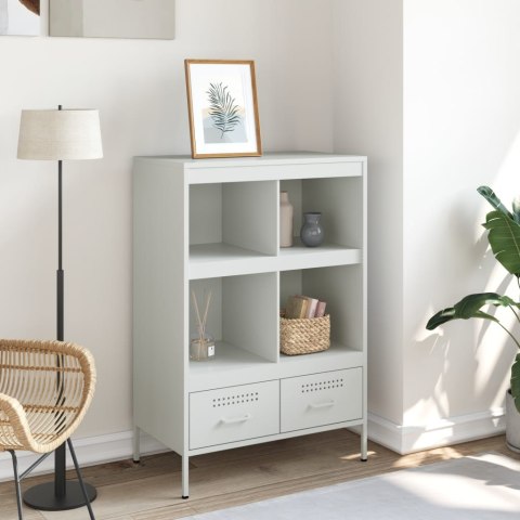 VidaXL Szafka, biała, 68x39x101,5 cm, stal walcowana na zimno VidaXL Szafka, biała, 68x39x101,5 cm, stal walcowana na zimno
