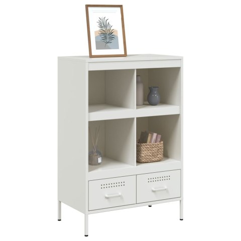 VidaXL Szafka, biała, 68x39x101,5 cm, stal walcowana na zimno VidaXL Szafka, biała, 68x39x101,5 cm, stal walcowana na zimno