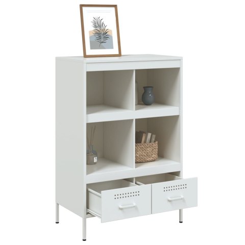 VidaXL Szafka, biała, 68x39x101,5 cm, stal walcowana na zimno VidaXL Szafka, biała, 68x39x101,5 cm, stal walcowana na zimno