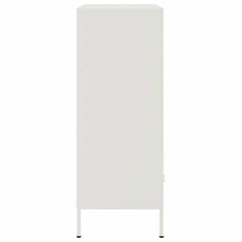 VidaXL Szafka, biała, 68x39x101,5 cm, stal walcowana na zimno VidaXL Szafka, biała, 68x39x101,5 cm, stal walcowana na zimno