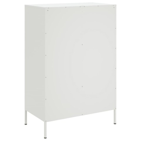 VidaXL Szafka, biała, 68x39x101,5 cm, stal walcowana na zimno VidaXL Szafka, biała, 68x39x101,5 cm, stal walcowana na zimno