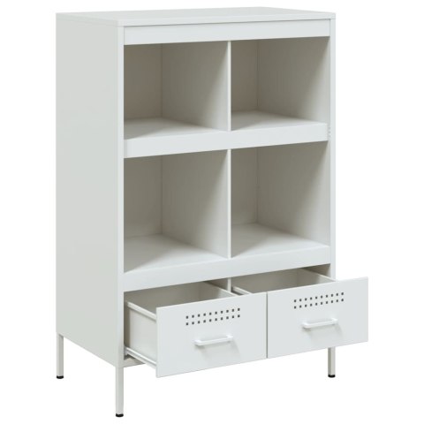 VidaXL Szafka, biała, 68x39x101,5 cm, stal walcowana na zimno VidaXL Szafka, biała, 68x39x101,5 cm, stal walcowana na zimno