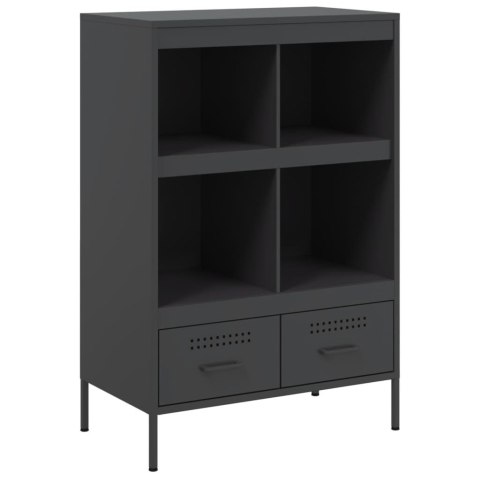 VidaXL Szafka, czarna, 68x39x101,5 cm, stal walcowana na zimno VidaXL Szafka, czarna, 68x39x101,5 cm, stal walcowana na zimno