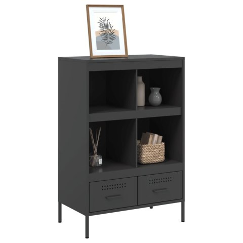 VidaXL Szafka, czarna, 68x39x101,5 cm, stal walcowana na zimno VidaXL Szafka, czarna, 68x39x101,5 cm, stal walcowana na zimno