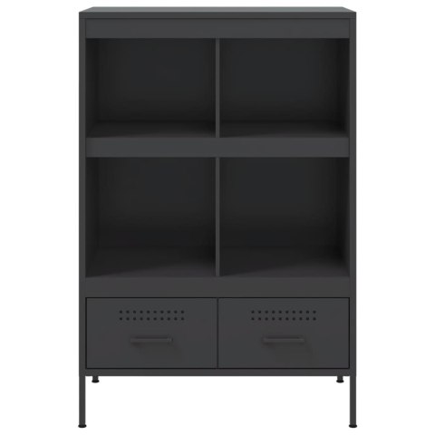 VidaXL Szafka, czarna, 68x39x101,5 cm, stal walcowana na zimno VidaXL Szafka, czarna, 68x39x101,5 cm, stal walcowana na zimno