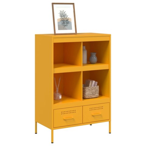 VidaXL Szafka, musztardowa, 68x39x101,5 cm, stal walcowana na zimno VidaXL Szafka, musztardowa, 68x39x101,5 cm, stal walcowana na zimno