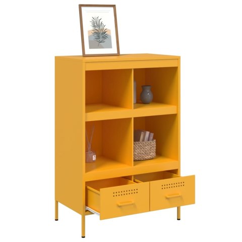 VidaXL Szafka, musztardowa, 68x39x101,5 cm, stal walcowana na zimno VidaXL Szafka, musztardowa, 68x39x101,5 cm, stal walcowana na zimno