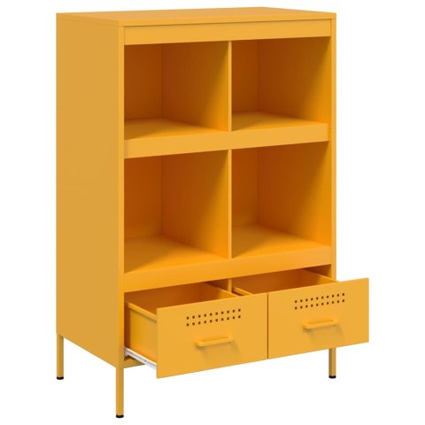 VidaXL Szafka, musztardowa, 68x39x101,5 cm, stal walcowana na zimno VidaXL Szafka, musztardowa, 68x39x101,5 cm, stal walcowana na zimno