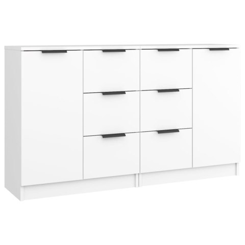 Komody, 2 szt., białe, 60x30x70 cm, materiał drewnopochodny Komody, 2 szt., białe, 60x30x70 cm, materiał drewnopochodny