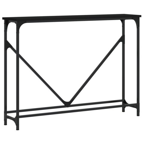VidaXL Stolik konsolowy, czarny, 102x22,5x75 cm VidaXL Stolik konsolowy, czarny, 102x22,5x75 cm