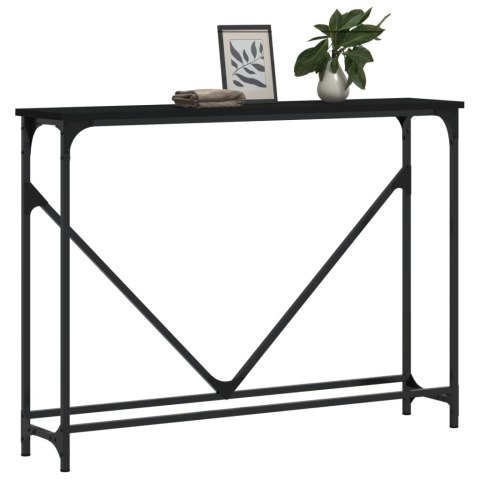 VidaXL Stolik konsolowy, czarny, 102x22,5x75 cm VidaXL Stolik konsolowy, czarny, 102x22,5x75 cm