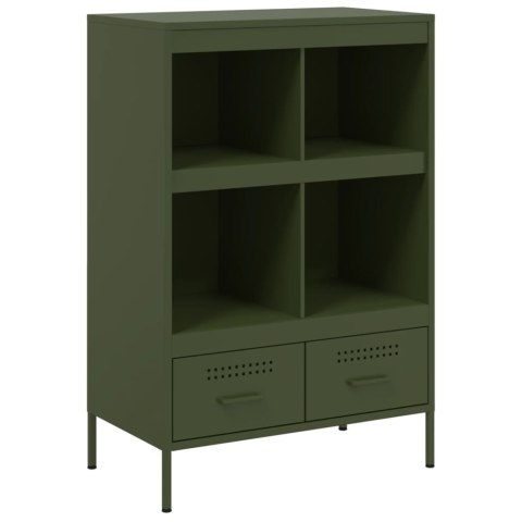 VidaXL Szafka, oliwkowa, 68x39x101,5 cm, stal walcowana na zimno VidaXL Szafka, oliwkowa, 68x39x101,5 cm, stal walcowana na zimno