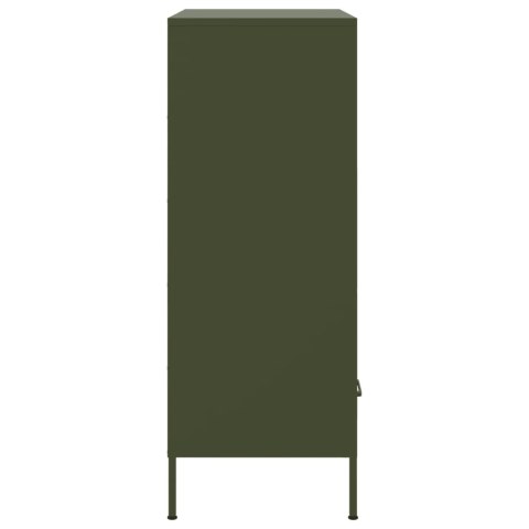 VidaXL Szafka, oliwkowa, 68x39x101,5 cm, stal walcowana na zimno VidaXL Szafka, oliwkowa, 68x39x101,5 cm, stal walcowana na zimno