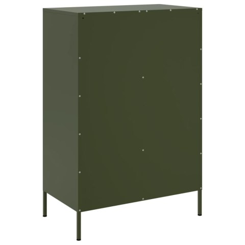 VidaXL Szafka, oliwkowa, 68x39x101,5 cm, stal walcowana na zimno VidaXL Szafka, oliwkowa, 68x39x101,5 cm, stal walcowana na zimno
